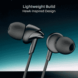 Boat Bassheads 300C Wired Earphones | Type-C Connector | 10mm Drivers | Active Black