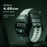 Fastrack Jupiter R3 Smart Watch | Round Display | Gun black & Grey