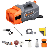 Heugor G5 Pressure Washer | 950W | Compact Portable Design | Grey And Orange | 2175PSI