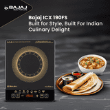 Bajaj Induction Cooktop | 1900 W | Touch Panel | Black | ICX190FS