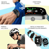Boat Wave Sigma 3 Curv Smartwatch | 2.01" Curved Display | BT Calling | Active ​Black