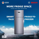 Bosch Frost Free Double Door Refrigerator | 6-in-1 Convertible Modes | 243 L | 2 Star | Dark Lake | 2026 | CTC27U12VI