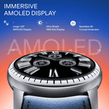 Boat Valour 1 R Round Smart Watch | 1.43" 3D AMOLED Display | 1000 nits | Imperial Leather