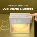 iGear HushRise Night Lamp With Clock And Alarm
