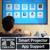 ZEBRONICS PIXAPLAY 58 Smart Projector | 12000 Lumens | 4K Support | White