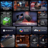 Acer Nitro V15 ANV15-52 Gaming Laptop | Intel Core i5 | 16GB | 512GB | Windows 11 Home | Black | UN.QZ9SI.004