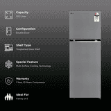 LG Frost Free Double Door Convertible Refrigerator | 322 Litres | 2 Star | Shiny Steel | 2026 Model | GLT3226SNPZ
