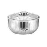 Milton Tulip Stainless Steel Casserole 1500 | Easy to Carry Hot Box | Silver