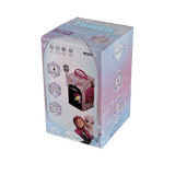 Disney Frozen Kids Karaoke Bluetooth Speaker with Wired Microphone | RGB LED Party Lights | Pink | DY-1016-FZ
