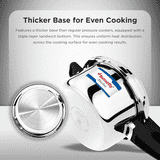 Butterfly Blue Line Pressure Cooker | 10 L | Silver