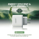 Salpido Dual Port Fast Charging Adapter | 45W | White | WC05