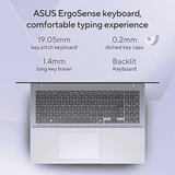 Asus Vivobook 16 Laptop | Snapdragon X X1 26100 | 16 GB | 512 GB | Windows 11 Home |  Cool Silver | X1607QA-MB050WS