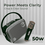 iGear Classic Portable Bluetooth Speaker with Wireless Mic | 50 W | Green