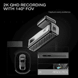 Boat Hive Dashcam M1 2K QHD Camera with GPS | 140° Wide-Angle View | Space Black