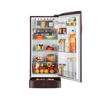 LG Direct Cool Single Door Refrigerator | Smart Inverter Compressor | 185 L | 5 Star | Wine Glory | GLD1956ZAWG