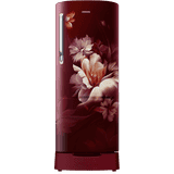 Samsung Direct Cool Single Door Refrigerator | 3 Star | 183 L | Midnight Blossom Red | RR20H2823RZ/NL