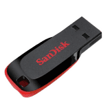 SanDisk Cruzer Blade 128GB USB 2.0 Pen Drive | Compact USB Flash Drive | Red & Black