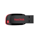 SanDisk Cruzer Blade 128GB USB 2.0 Pen Drive | Compact USB Flash Drive | Red & Black