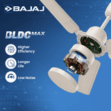 Bajaj Raftaar BLDC Ceiling Fan | 1200 mm | Nova Ivory