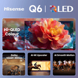 Hisense 4K Ultra HD Smart QLED TV | 139 cm (55 Inch) | 55Q6S