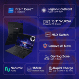 Lenovo Legion 5 Gaming Laptop | Intel Core 7 | 16 GB | 512 GB | Windows 11 Home | Black | 83LY00SUIN