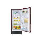 Samsung Direct Cool Single Door Refrigerator | 189 L | 5 Star | Begonia Red | RR21H2H25BR/HL