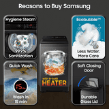 Samsung Fully-Automatic Top Load Washing Machine | 5 Star | 8 Kg | WA40F08H2CTL