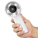 Zebronics Heat Buster 200 Hand Fan | 5 Speed Modes | Multicolour