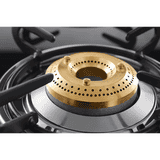 Usha Gas Stove | Ebony GS4 001 cooktop  | Toughened Glass Top | 4 Burner | Black