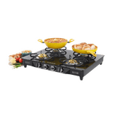 Usha Gas Stove | Ebony GS4 001 cooktop  | Toughened Glass Top | 4 Burner | Black
