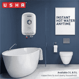 Usha Instafresh Neo Instant water Heater | 5 Litre | White