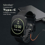Fastrack Revoltt FS3 Smartwatch | Free Size | BT Calling | Black