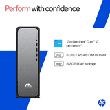 HP OmniDesk Slim Desktop | Intel Core i3-13100 | 8GB | 512GB | Meteor silver | S03-0019
