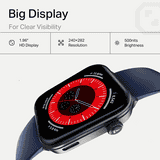 boAt Storm Call 4 1.96 HD Square Smartwatch | BT Calling | Navy Blue