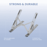 Salpido Laptop Stand | Foldable Design | Silver | SL-222