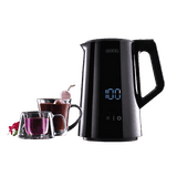 Usha ICHEF Programmable Electric Kettle | Digital LED Display and Touch Control | 1.5 L | Black