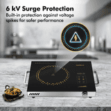 Havells Infrared Induction Cooktop | Digital Display | 2200 W | Black | Glo TC22
