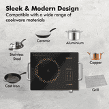 Havells Infrared Induction Cooktop | Digital Display | 2200 W | Black | Glo TC22