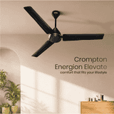Crompton Energion Elevate 1200mm BLDC Ceiling Fan | 32 W | Matt Black
