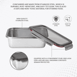 Milton Modulo Steel Rectangular Container 2300 | Silver