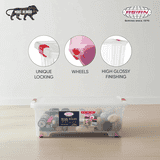 Asian Regal Roller Storage Box | 20 L | Transparent