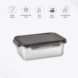 Milton Modulo Steel Rectangular Container 650 | Silver