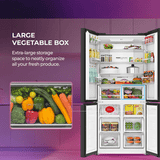 Haier Lumiere Frost Free French Door Side by Side Refrigerator | 3 Star | 520 L | Pearl White | HRB-600PW