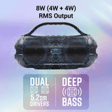 Zebronics Zeb County Plus Bluetooth Speaker | 8W | Black
