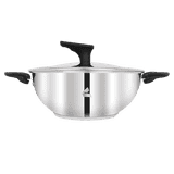 Dace Stainless Steel Sandwich Bottom Kadai | 24 Cm