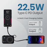 Portronics Power Shutter Wireless Fast Charging Powerbank | 20000mAh | 22.5 W | Multicolour | POR 3016