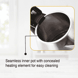 Usha Stainless Steel Electric Kettle | 1200 W | 1.5 L | Silver and Black