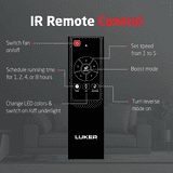 Luker Radial Glow RMT Ceiling Fan | 1200 mm | White