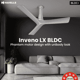 Havells Inveno LX BLDC Ceiling Fan | 1200 mm | Satin Mist