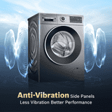 Bosch Fully Automatic Front Load Washing Machine | 10 kg | 5 Star | Cast Iron Grey | 2026 model | WGA254IRIN